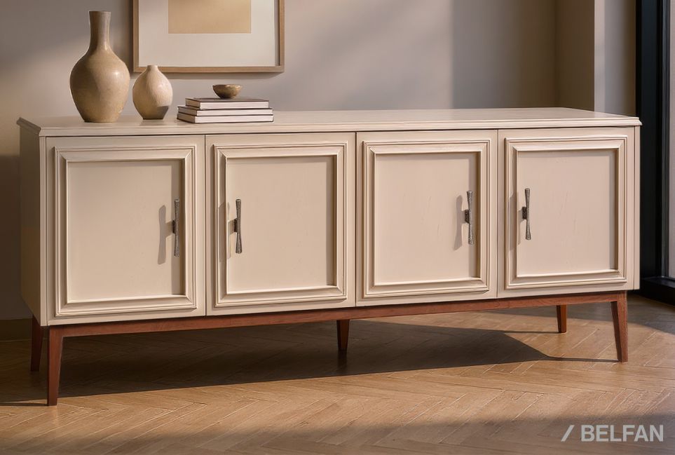 Тумба "Сакраменто" 4 массив и шпон дуба, МДФ 1