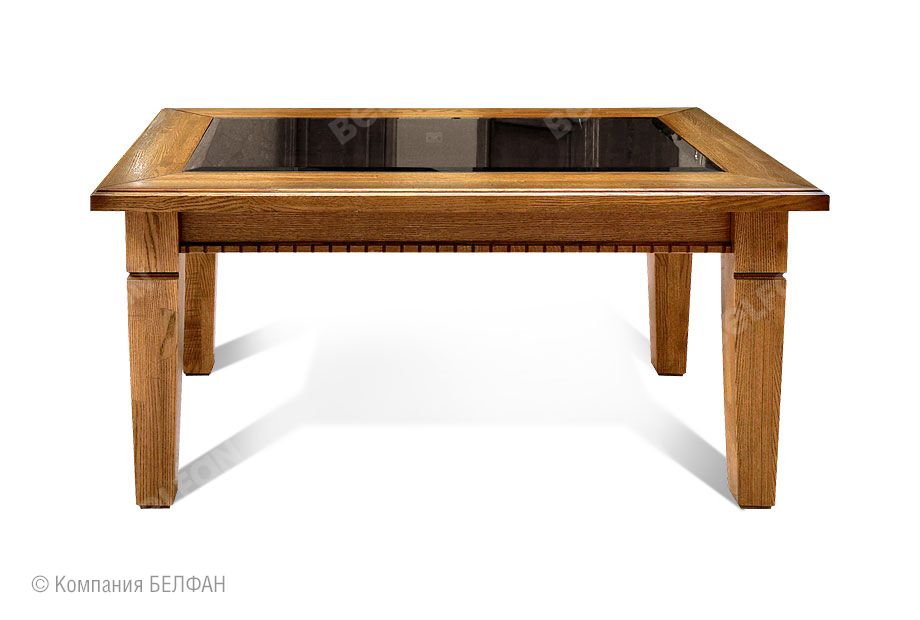 Стол журнальный "Верди Люкс 3" массив и шпон дуба 1