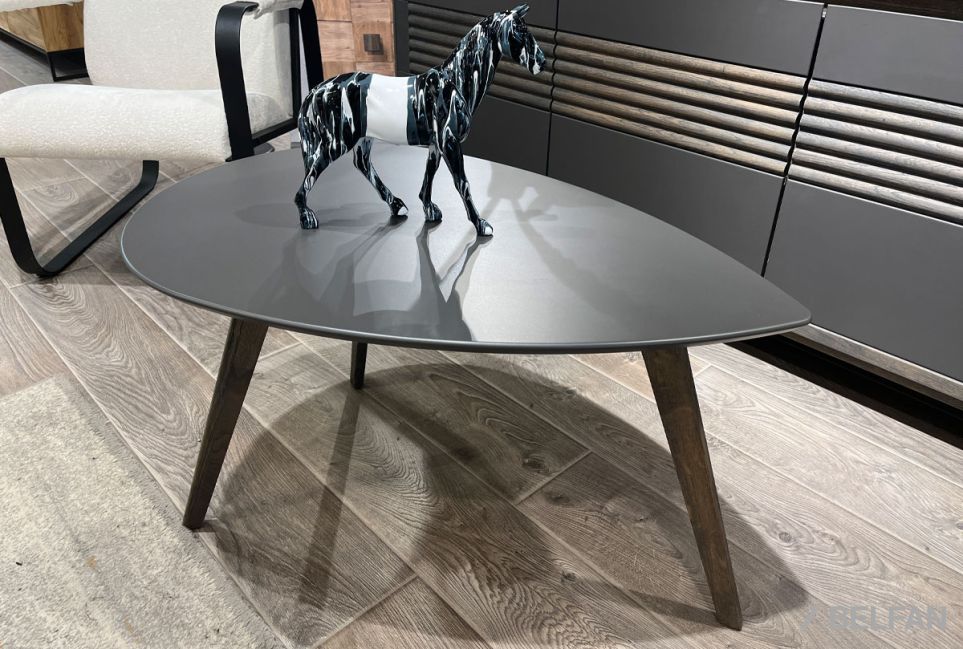 Стол журнальный "Wallstreet" капля 266 массив дуба, МДФ 3