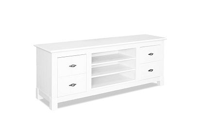 Тумба ТВ "Рауна" 200; белый воск