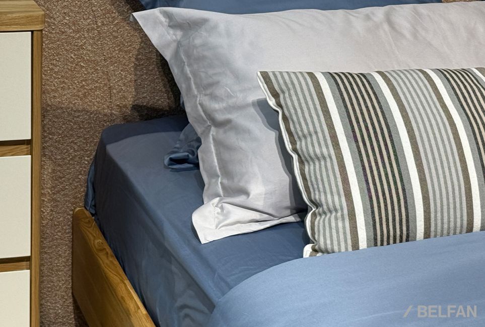 Кровать "Wallstreet" (мягкое изголовье высокое) массив дуба 7