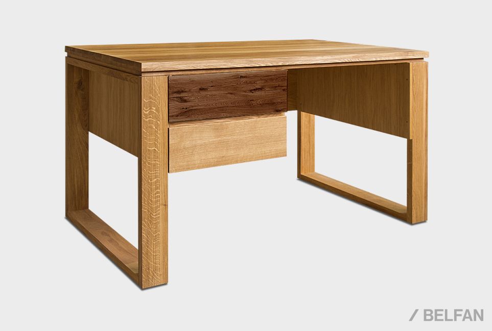 Стол письменный "Берген" В массив и шпон дуба 1
