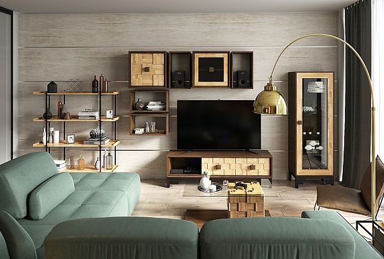 Тумба под ТВ "Cube Design" 3 массив дуба 7