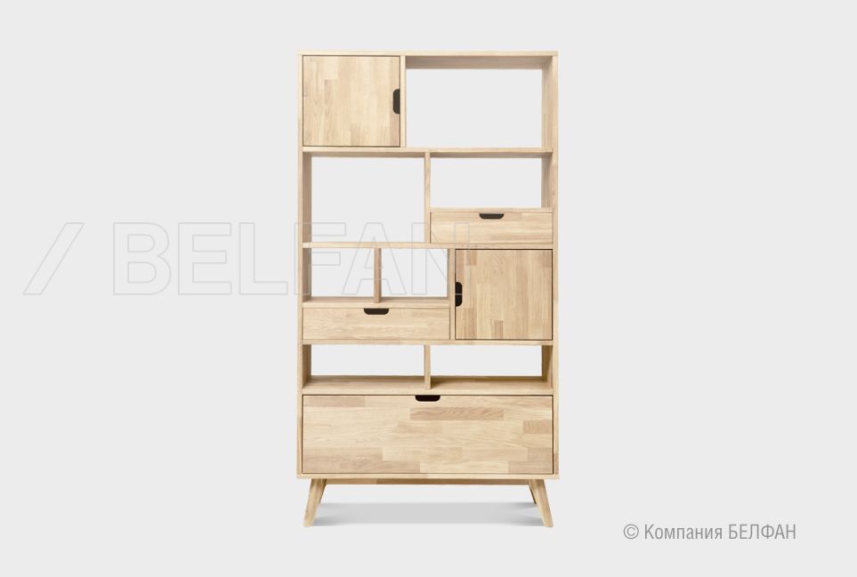 Стеллаж "Ирвинг" 3 массив дуба 2