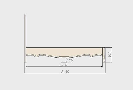 Кровать комбинированная "Трио" массив и шпон дуба 7