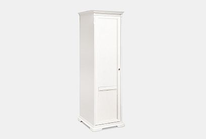 Шкаф 1-но дверный для прихожей "Лика" (левый); *ММ-334-01-01; белая эмаль