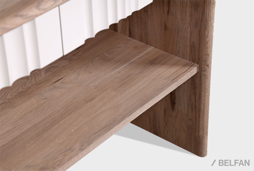 Стол-консоль "Меридиан" массив дуба, МДФ 4