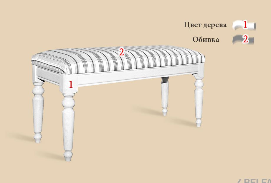 Банкетка "Лика" (большая) массив и шпон дуба 3
