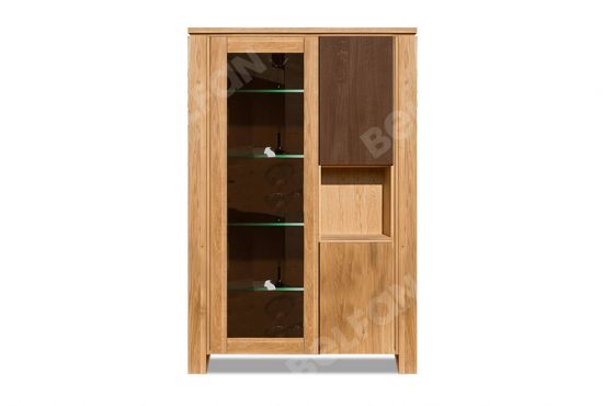Шкаф с витриной комбинированный "Берген"