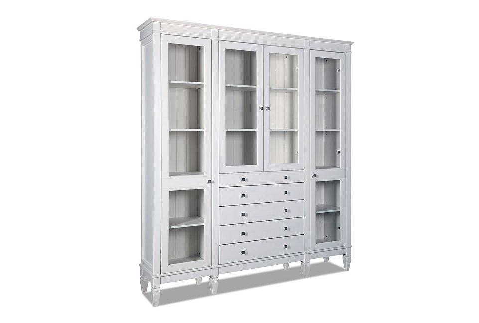 Стеллаж "Ольса" 422/014; белый лак