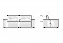 "Бакстер" диван 2-х модульный; нераскл.; М0+М1+М1+М0; начальная группа ткани