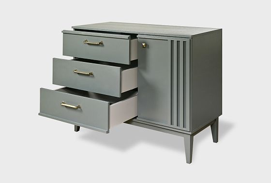 Комод "Чикаго" (3 ящика) массив и шпон дуба 11