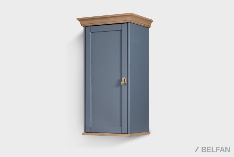 Шкаф настенный "Стюарт" (правый) массив и шпон дуба 9