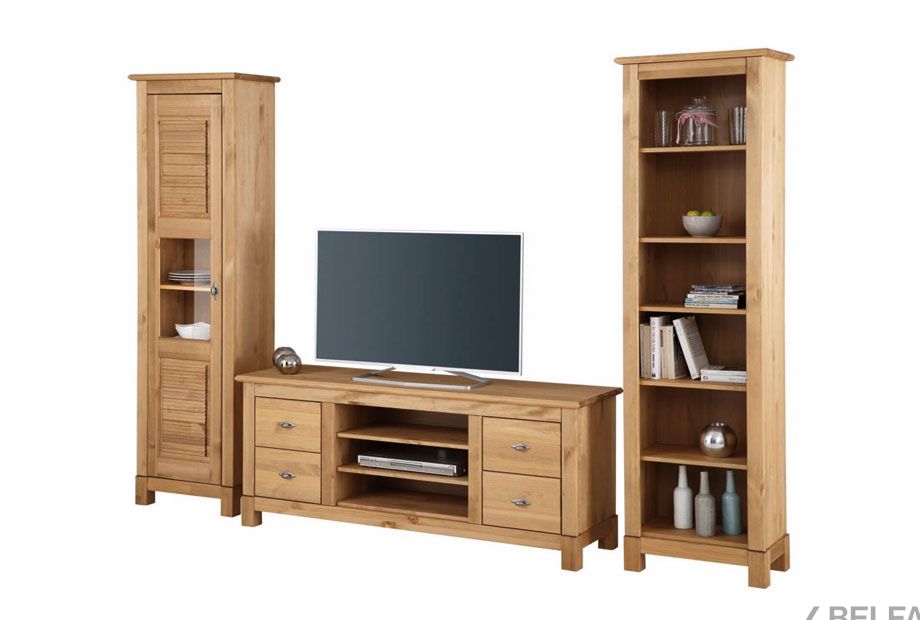 Шкаф для книг "Рауна" 00 массив сосны 4