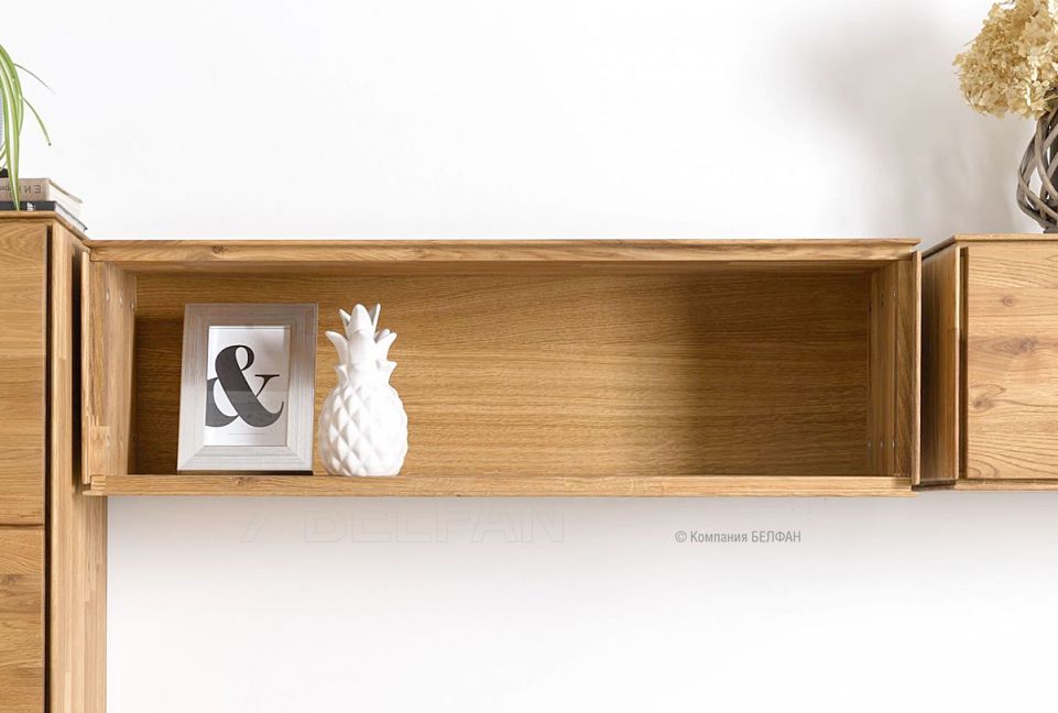 Полка навесная "Гринвуд" 85; бейц-масло