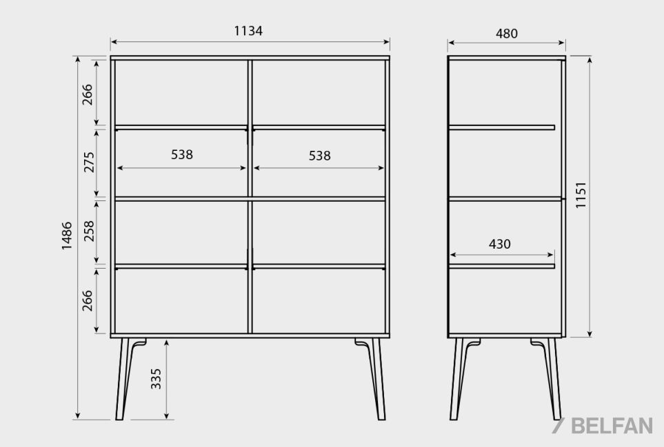 Тумба "Elva" D-4 массив и шпон дуба 2