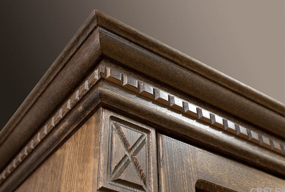 Шкаф 5-ти дверный "Верди Люкс" массив и шпон дуба 2