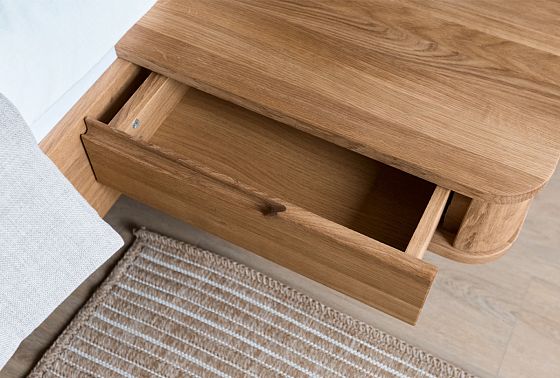 Кровать "Монблан" (с прикроватными тумбами) массив дуба 6