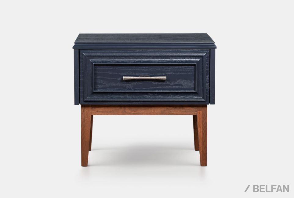 Тумба прикроватная "Сакраменто" массив и шпон дуба, МДФ 2