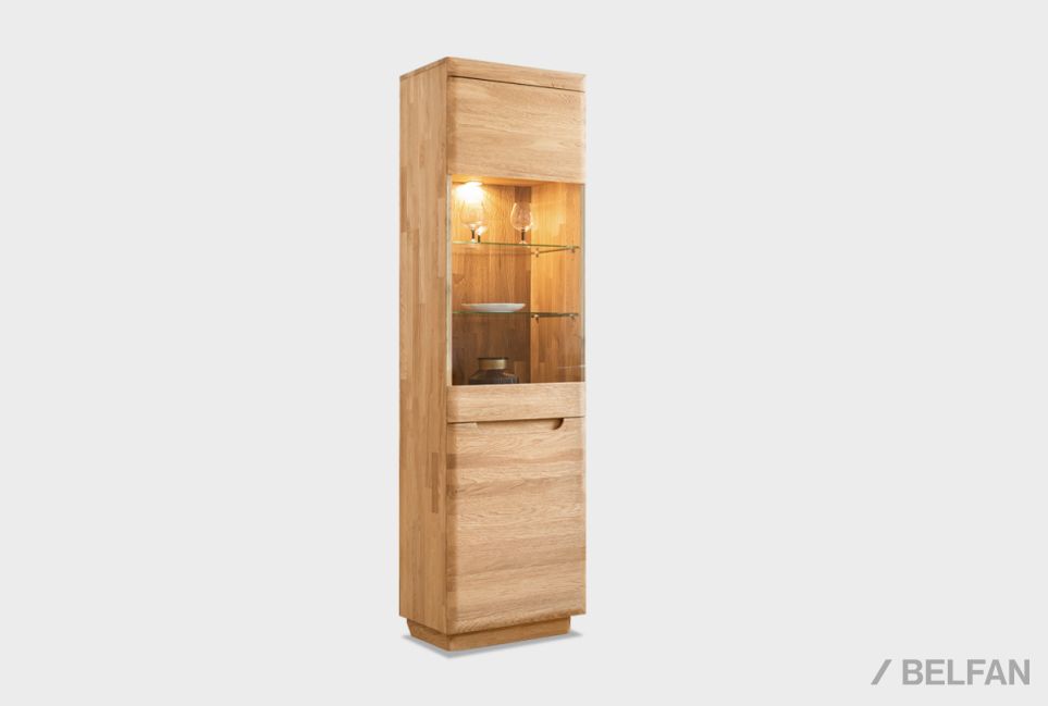 Витрина 1-но дверная "Bremen" (правая) массив дуба 1