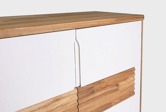 Тумба высокая "Уоллстрит" массив дуба, МДФ 6