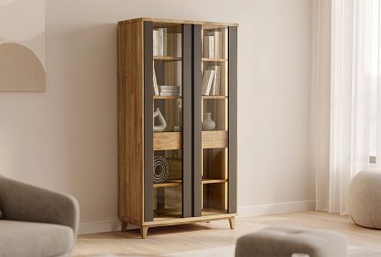 Витрина 2-х дверная "Уоллстрит"