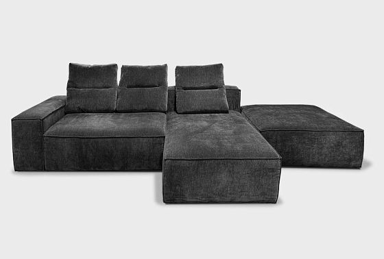 "HUGO" диван с оттоманкой и пуфом  2