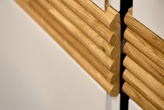 Шкаф для одежды 3-х дверный "Wallstreet" массив дуба, МДФ 14