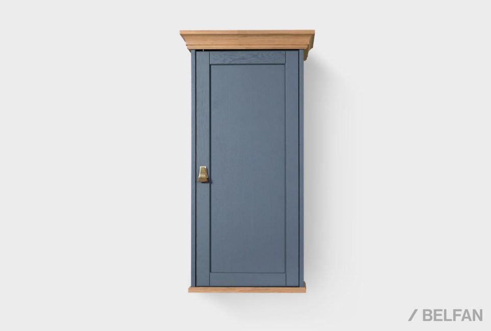 Шкаф настенный "Стюарт" (правый) массив и шпон дуба 1