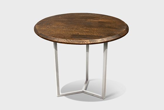 Стол журнальный "Арт" круглый 50 массив дуба, металл 4