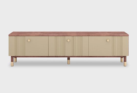 Тумба под ТВ "Меридиан" 180 массив дуба, МДФ 2