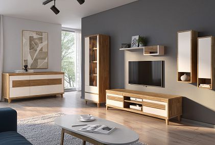 Шкаф с витриной 1-но дверный "Уоллстрит" (левый)