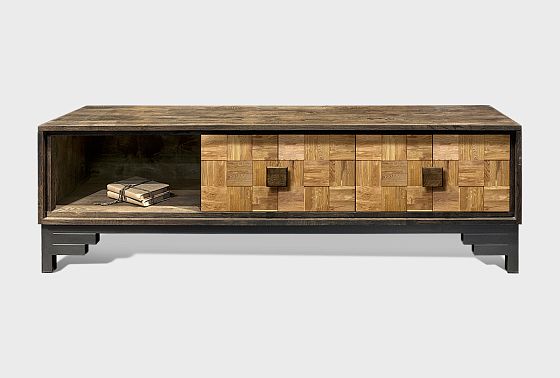 Тумба под ТВ "Cube Design" 3 массив дуба 7
