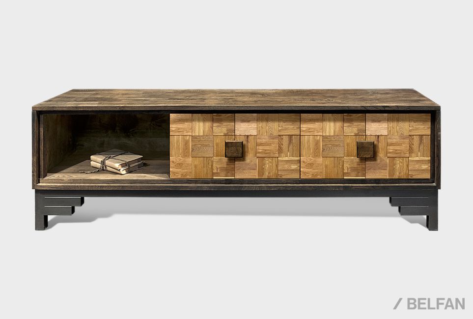 Тумба под ТВ "Cube Design" 3 массив дуба 1