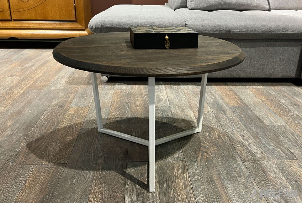 Стол журнальный "Art Collection" круглый 60 массив дуба, металл 2