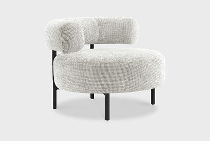 "Odri" кресло; нераскл.; 12; черный; Del vento 01 (гр. 3/НФ)