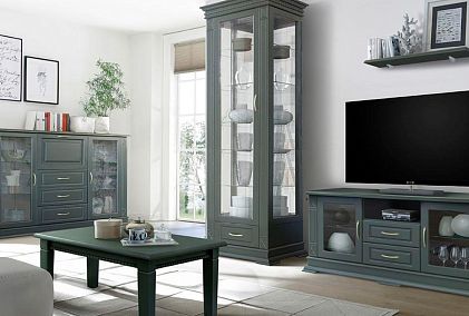 Шкаф с витриной "Верди Люкс 1з"