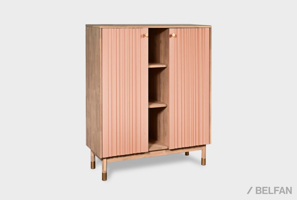 Тумба высокая "Меридиан" массив дуба, МДФ 2