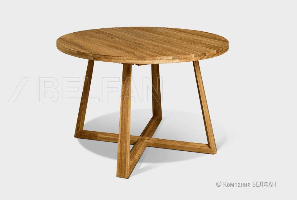 Стол обеденный "Мидгард" (раскладной) массив дуба 1