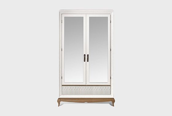 Шкаф для одежды 2-х дв. "Армония" с зеркалом массив и шпон дуба 2