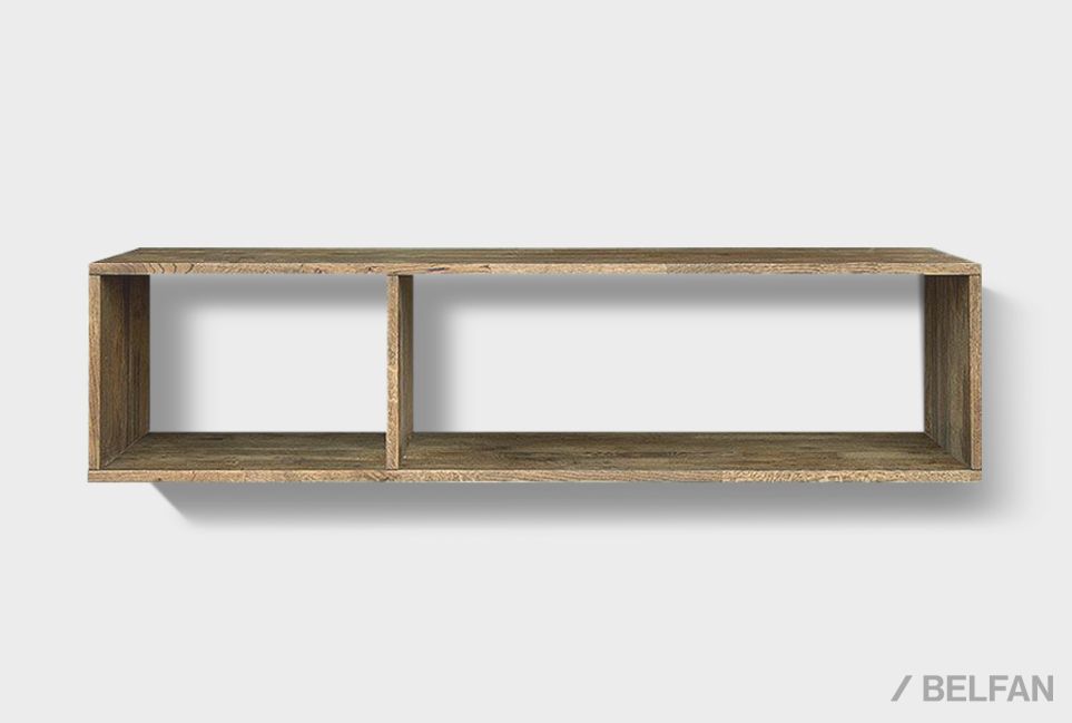 Полка настенная "Cube Design" 2.5 массив дуба 1