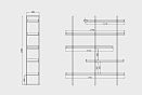 Стеллаж &quot;Art Collection&quot; 453 пристенный бейц-масло + белый металл 2