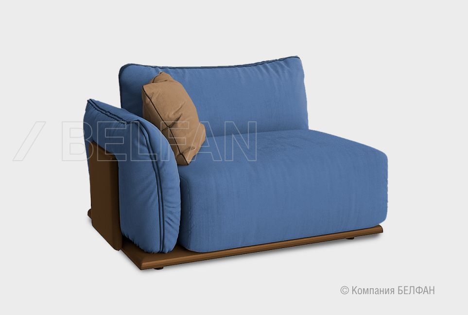 "Ferre" секция одноместная с подлокотником 1