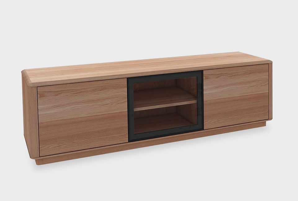 Тумба под ТВ "Origin" (стекло); американский орех