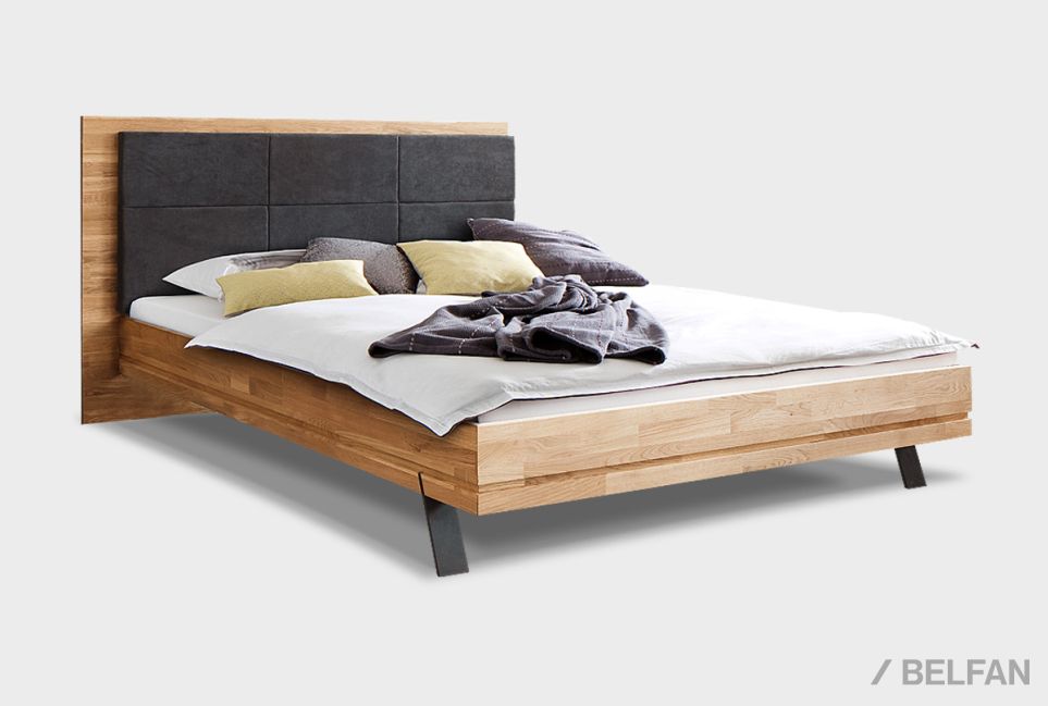 Кровать "Этна" массив дуба, металл 1