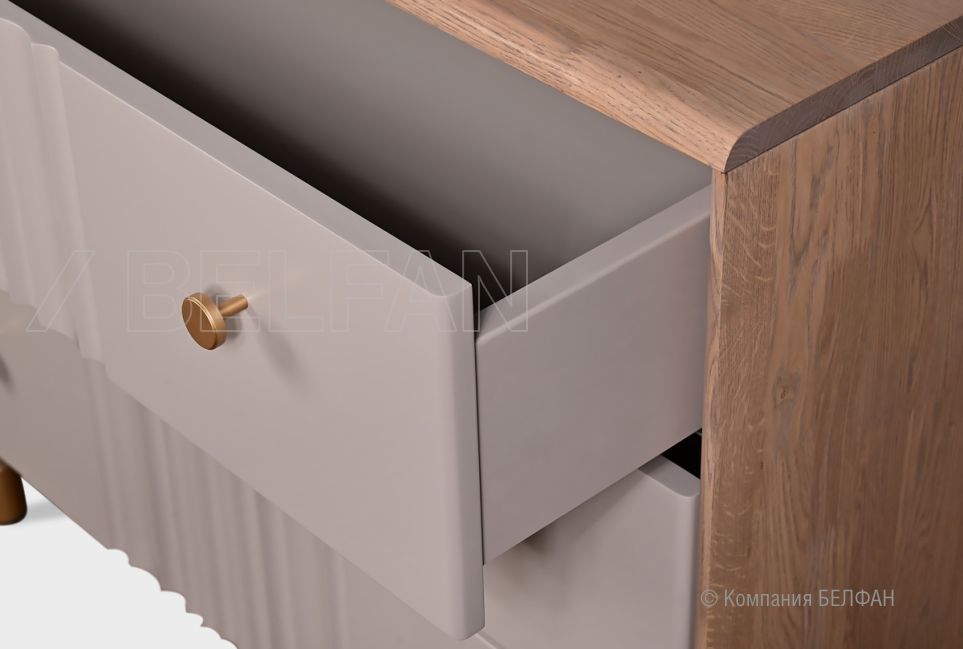Комод "Меридиан" 3 массив дуба, МДФ 3