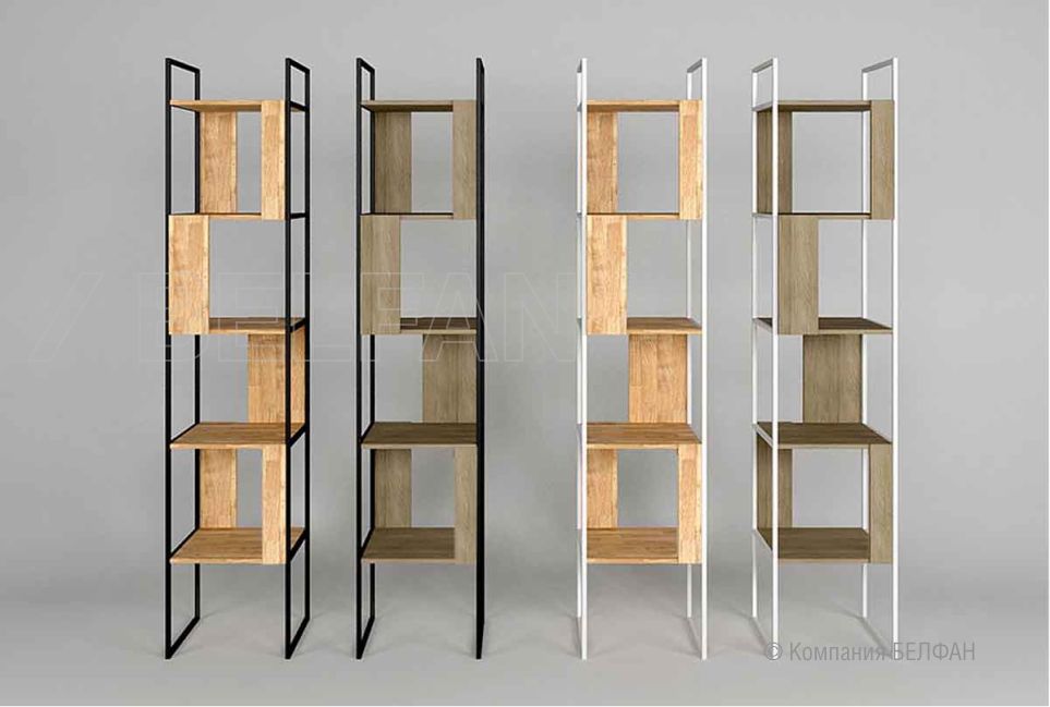 Стеллаж "Art Collection" 430 массив дуба, металл 4