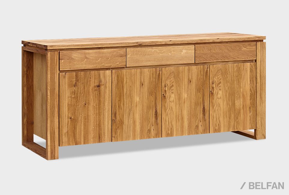 Тумба "Берген" В-43 массив и шпон дуба 2