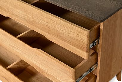 Комод "Elva" B-3; *ВМФ-1571; бейц-масло, графит