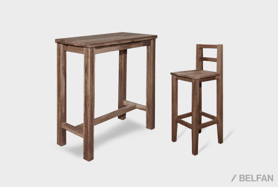 Стол барный "Берген" П-108 массив дуба 1